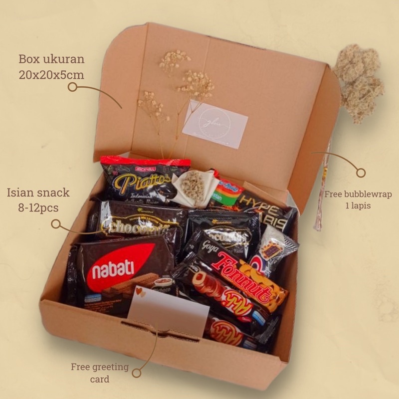 Gift Box Snack / Gift Box jajanan / Hampers Snack