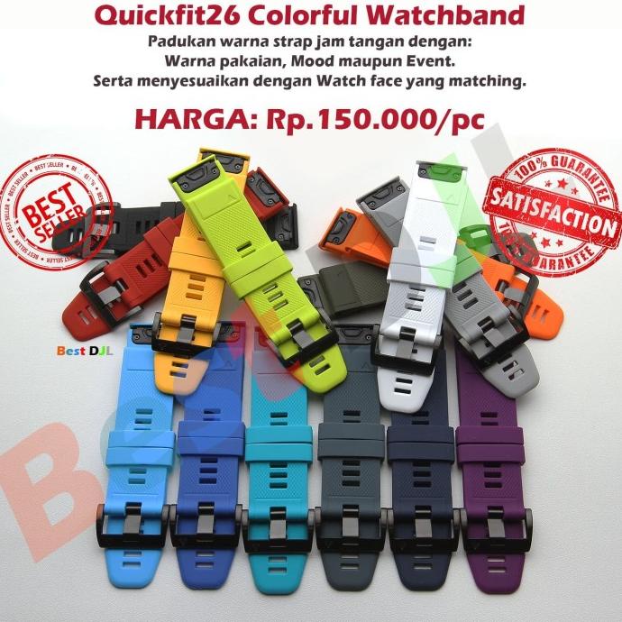 Garmin Quickfit 26 Watch Band / Strap For Fenix 3, Fenix 5X Terbaru