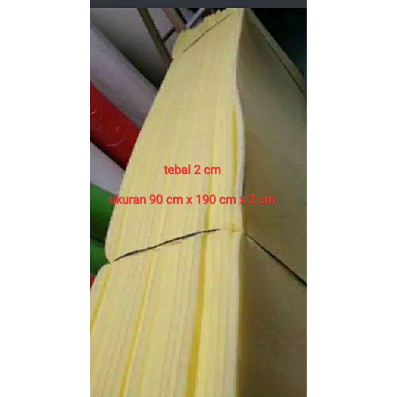 BUSA KURSI SOFA FOAM TEBAL 2 CM ukuran 90 cm x 190 cm