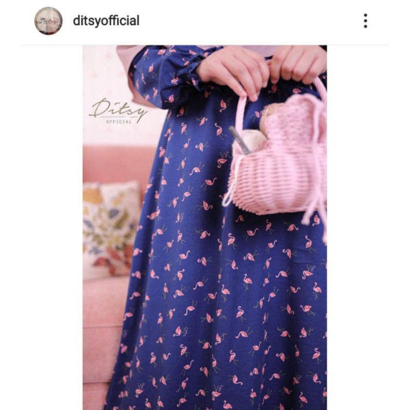 DITSY DESEMBER Flamingo Dark S