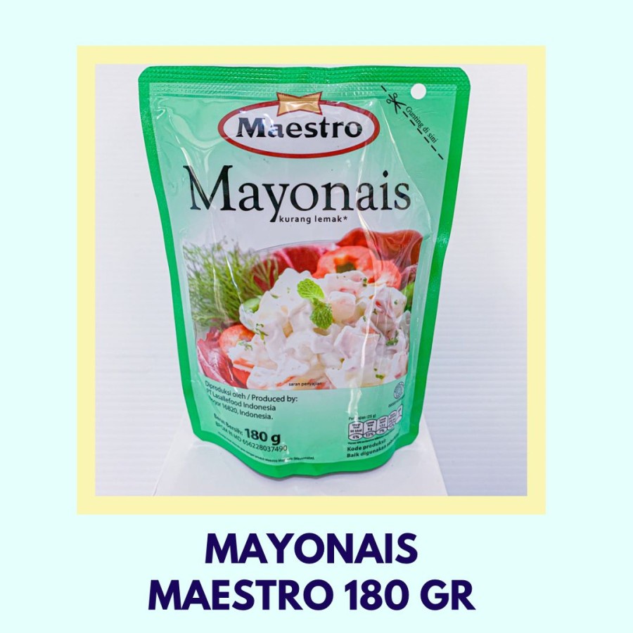 

Mayonais / Mayo / Mayonnaise Maestro 180 gr