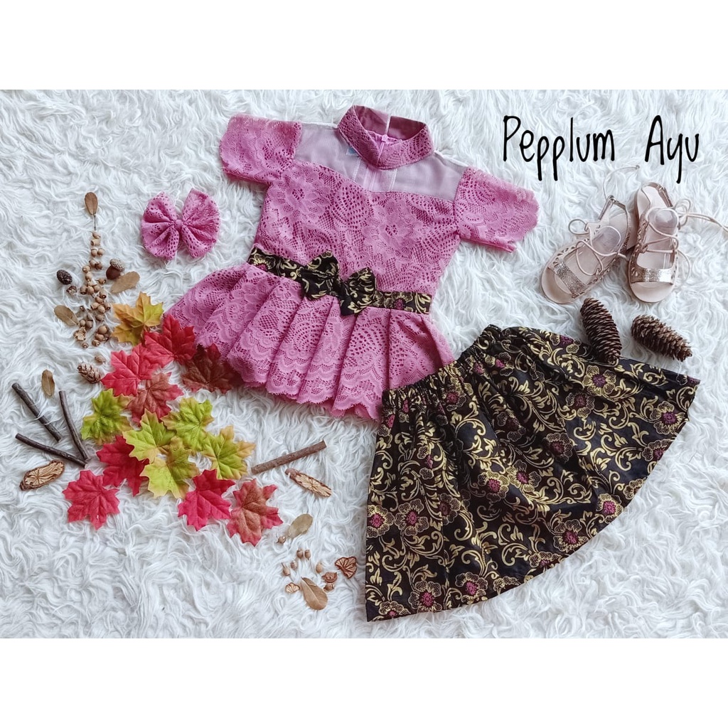 Kebaya Pepplum Ayu Anak Unik/Baju Adat/Kebaya Anak murah meriah