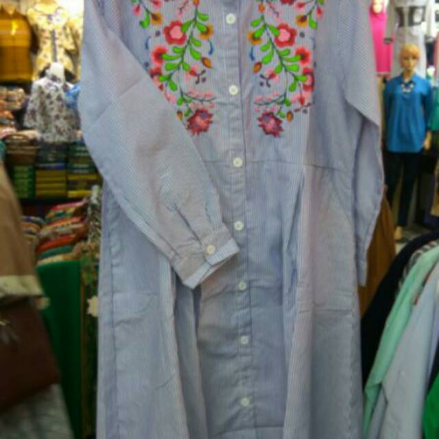 Tunik katun bordir baby doll