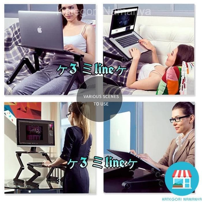 Meja Laptop Komputer Lipat Portable Desk Folding Table Computer Stand