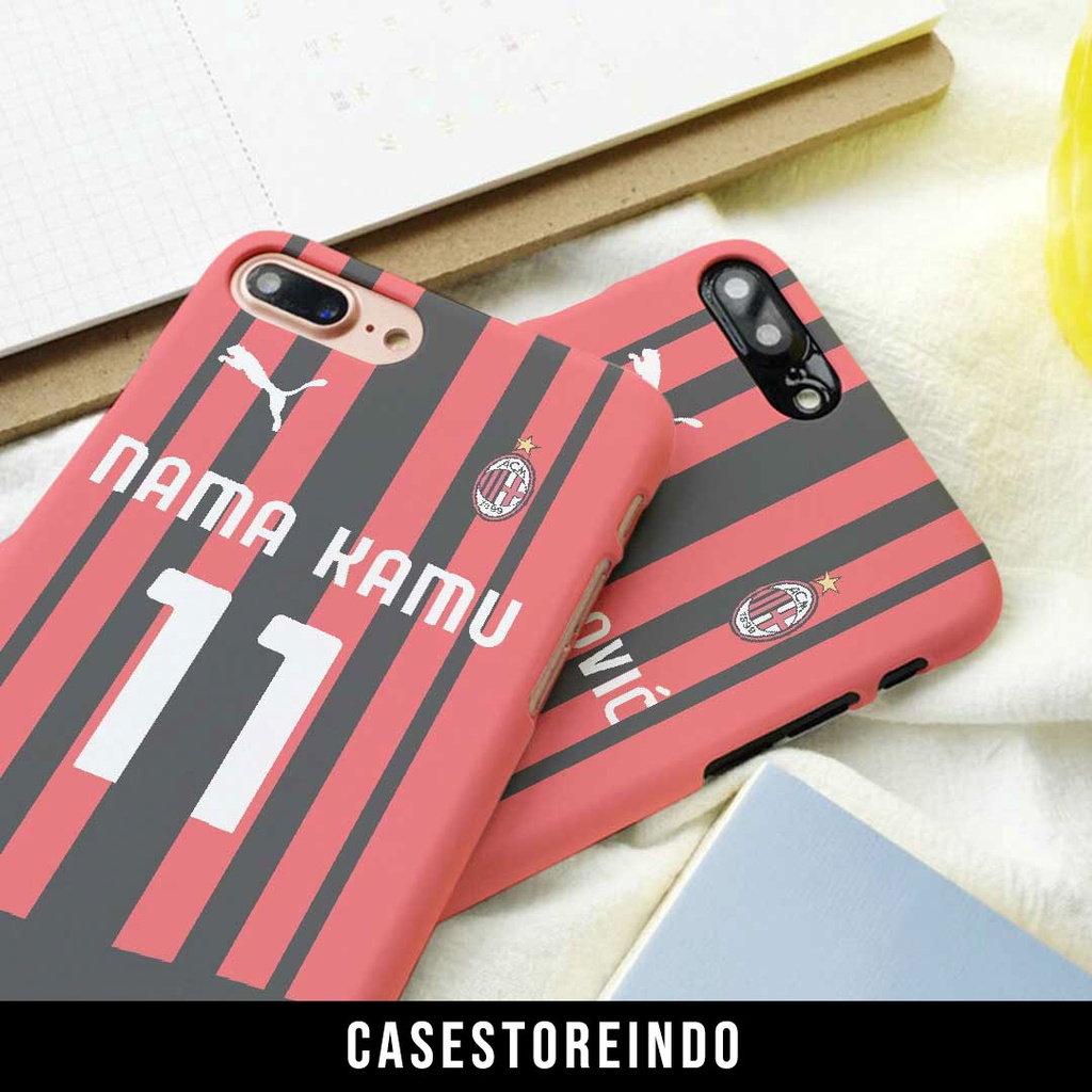 CaseStoreIndo Case Casing Jersey Bola AC Milan Custom