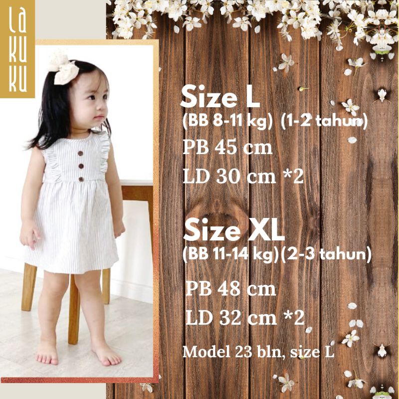 Setelan Baju Rok - Pakaian Mini Dress Bayi Anak Balita Perempuan katun High Quality 1-3 th