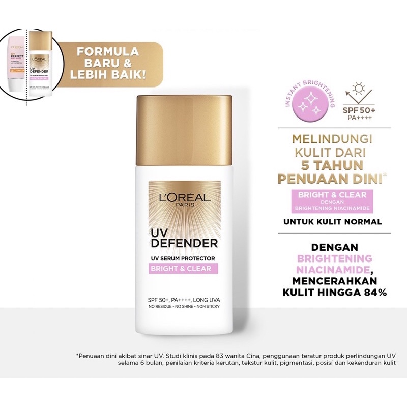 L'OREAL UV DEFENDER SERUM PROTECTOR SUNSCREEN SPF 50+/PA++++