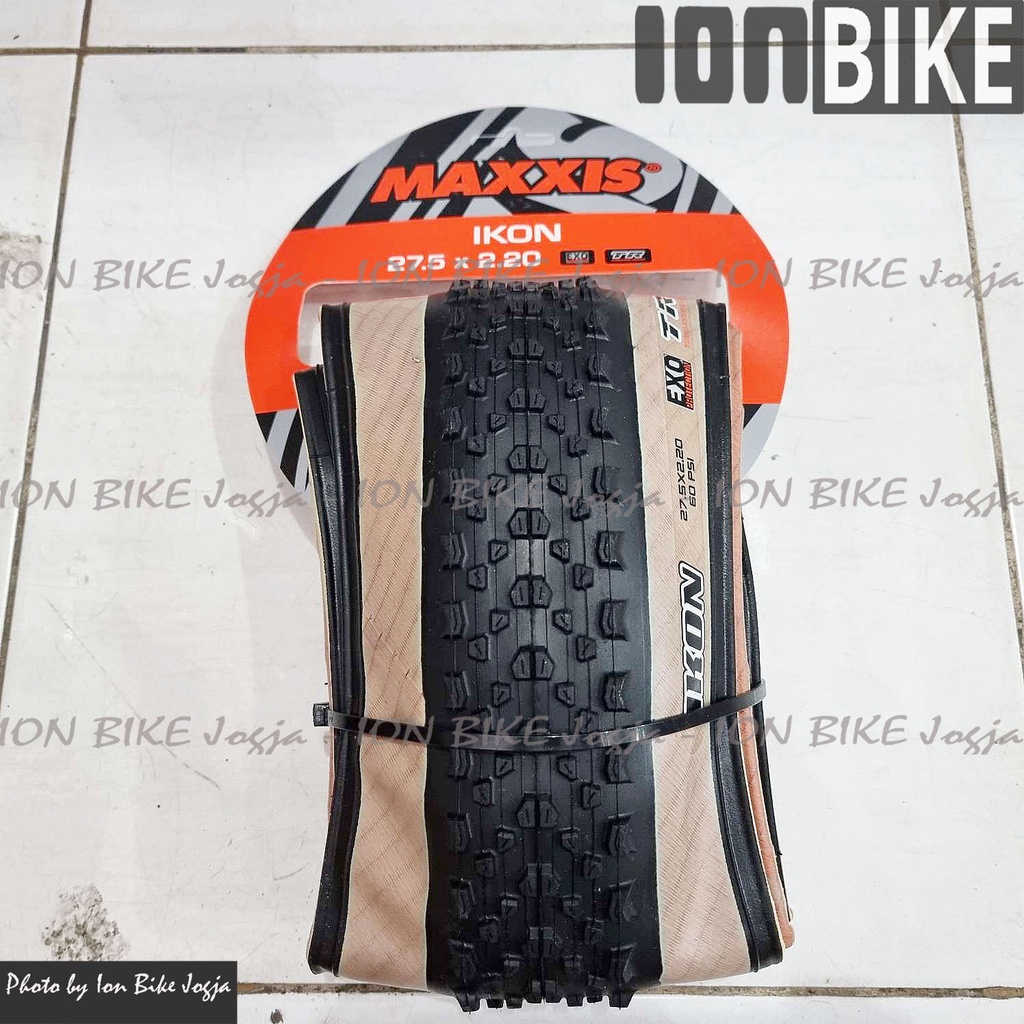 Ban Luar Maxxis Ikon 27.5 x 2.20 Tan Wall Edition Kevlar Sepeda MTB - Ban 27.5x2.20 2.25 SkinWall Sk