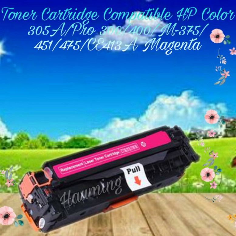 Toner Cartridge Compatible HP 305A M375 M451 M475 M375NW M451DN Pro 300 400 CE413A Magenta
