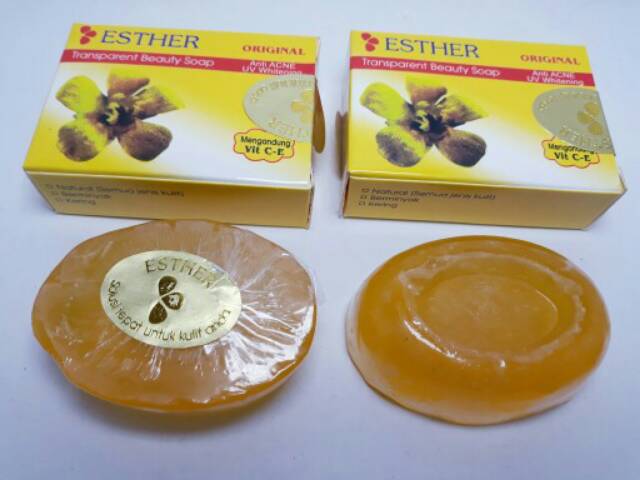 SABUN ESTHER TRANSPARANT ANTI ACNE UV WHITENING