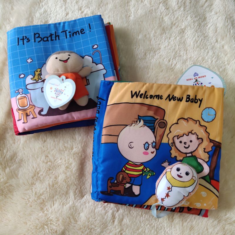 3D Mainan Buku Kain Bayi Soft Cloth Book Baby Seri Edukasi Aktifitas Bayi