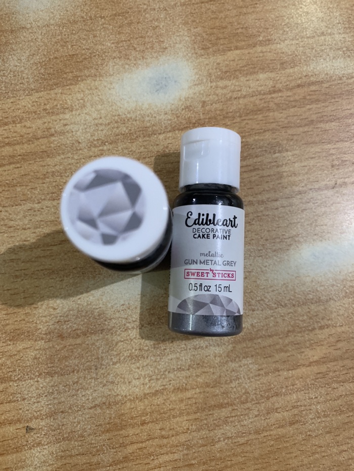 

Edible Art Paint 15 ML Gun Metal Grey