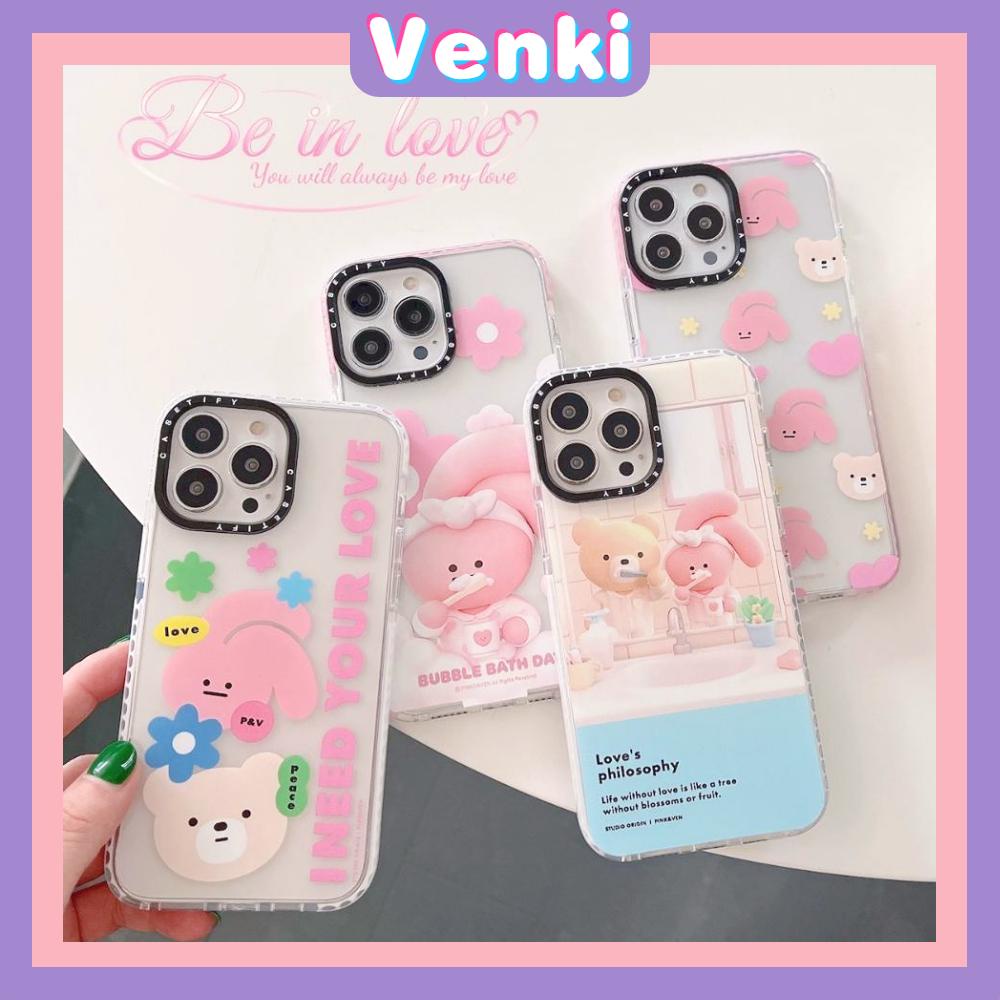 iPhone Case Thick Silicone Soft Case Clear Case Shockproof Camera Protection Pink Cartoon Cute For iPhone 11 iPhone 13 Pro Max iPhone 12 Pro Max iPhone 7 Plus xr