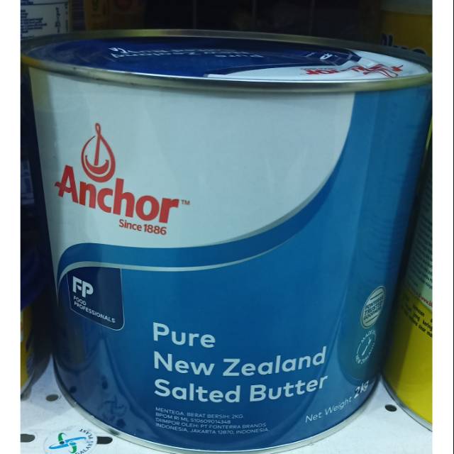 

ANCHOR Salted butter kaleng 2 kg mentega asin