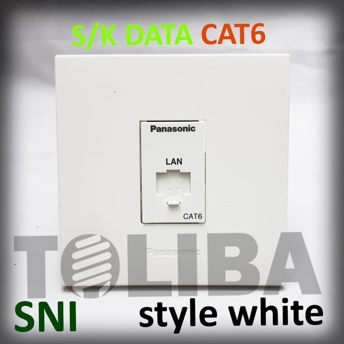 stopkontak stop kontak data cat6 internet panasonic s/k minimalis inbow ib SNI