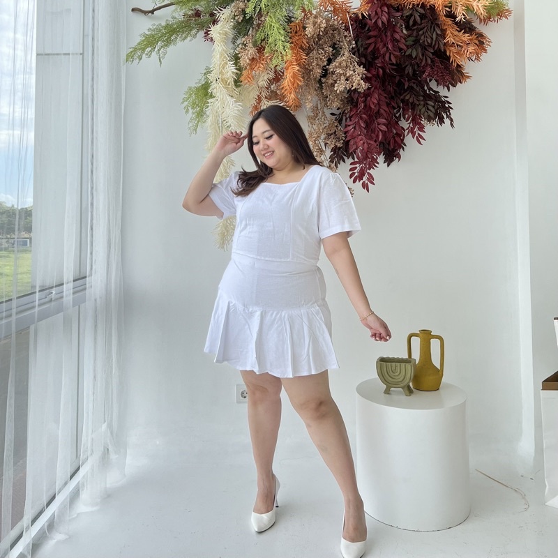 CALSIE SET - SET JUMBO BIGSIZE-WHITE