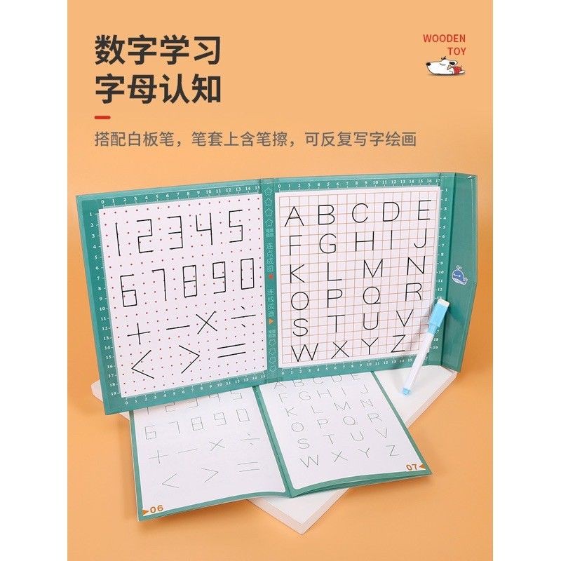 ligature wipe clean book drawing pad learning to write