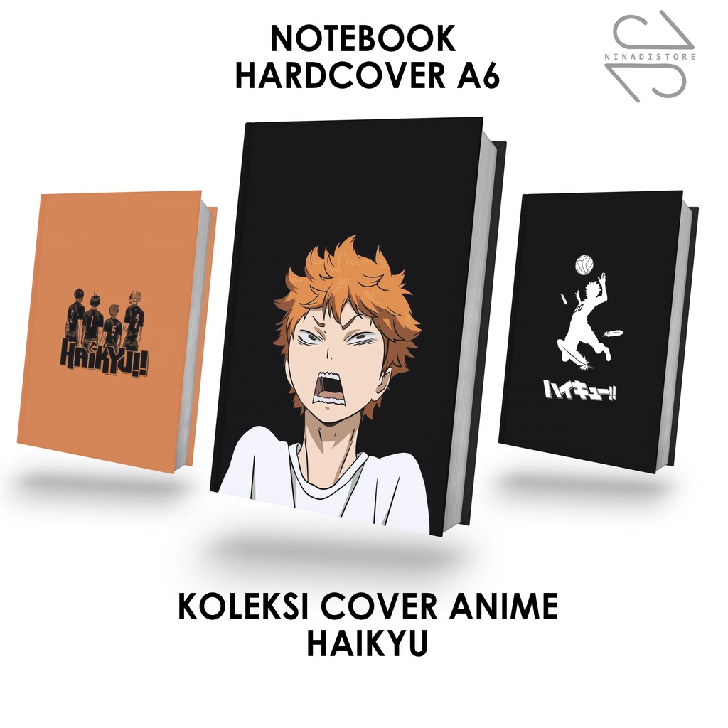 

Pocket Book/Notebook Anime Haikyu Buku Tulis Catatan Note Agenda Planner, Journal, Diary, Gift / Premium Hardcover A6 isi polos dan garis
