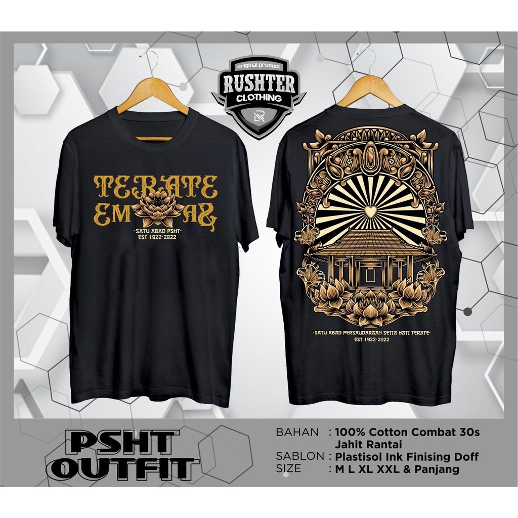 KAOS TERATE PSHT KAOS SHTERATE KAOS 1ABAD TERATE EMAS