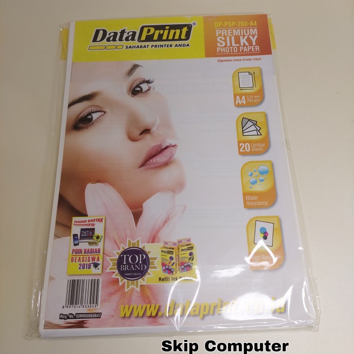 

(DISKON TERMURAH) Kertas Data Print Photo Silky /Kertas DOFF A4 260gr