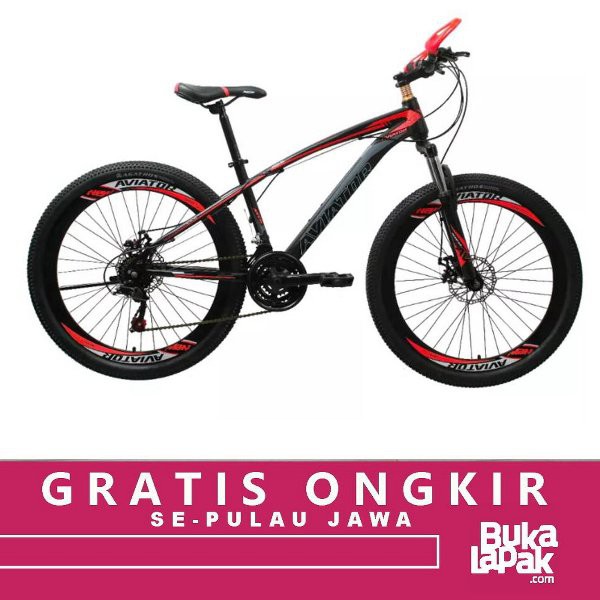 SEPEDA MTB AVIATOR  2690 VELG TINGGI SEPEDA GUNUNG SEPEDA MTB 26 INCI
