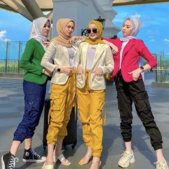 celana cargo panjang wanita jogger/celana cargo/celana cargo panjang wanita jogger terbaru