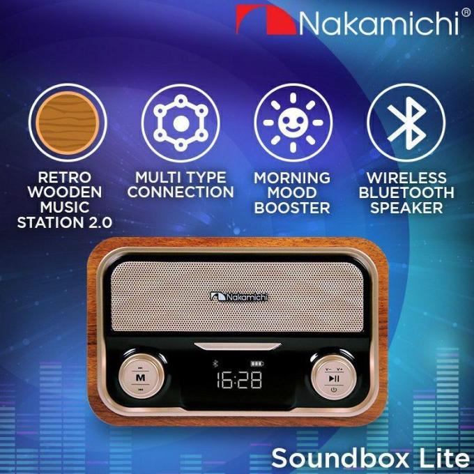 Nakamichi Soundbox Lite Bluetooth Speaker FM Radio USB TF Card