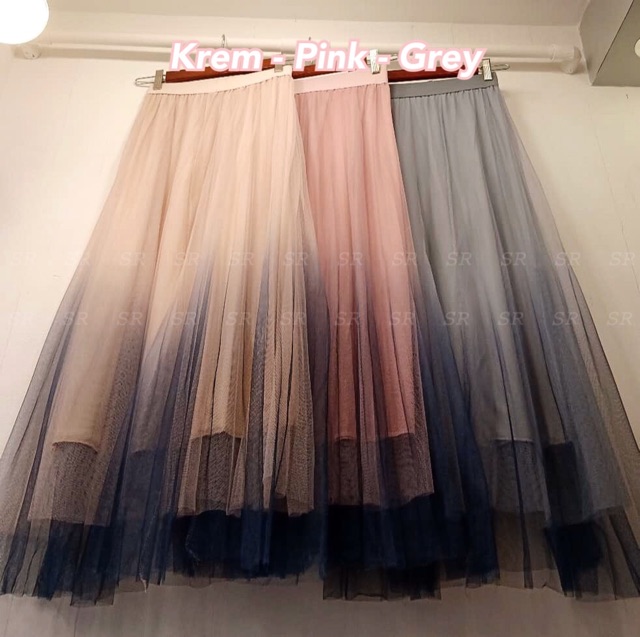 READY STOCK — TUTU SKIRT GRADASI IMPORT TULLE FASHION WANITA