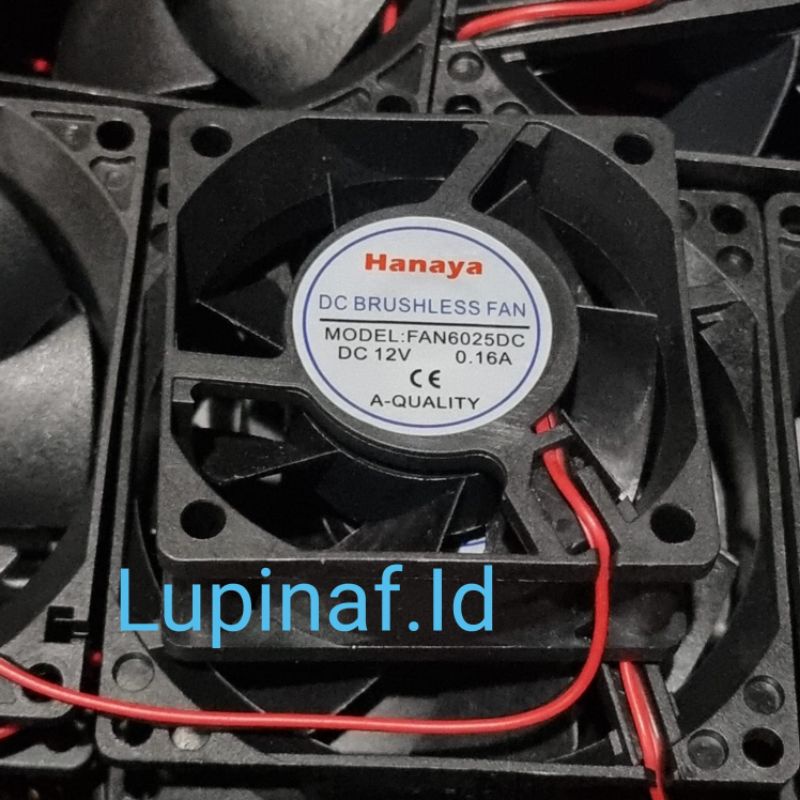 KIPAS FAN DC 6CM 12V 6 CM HANAYA