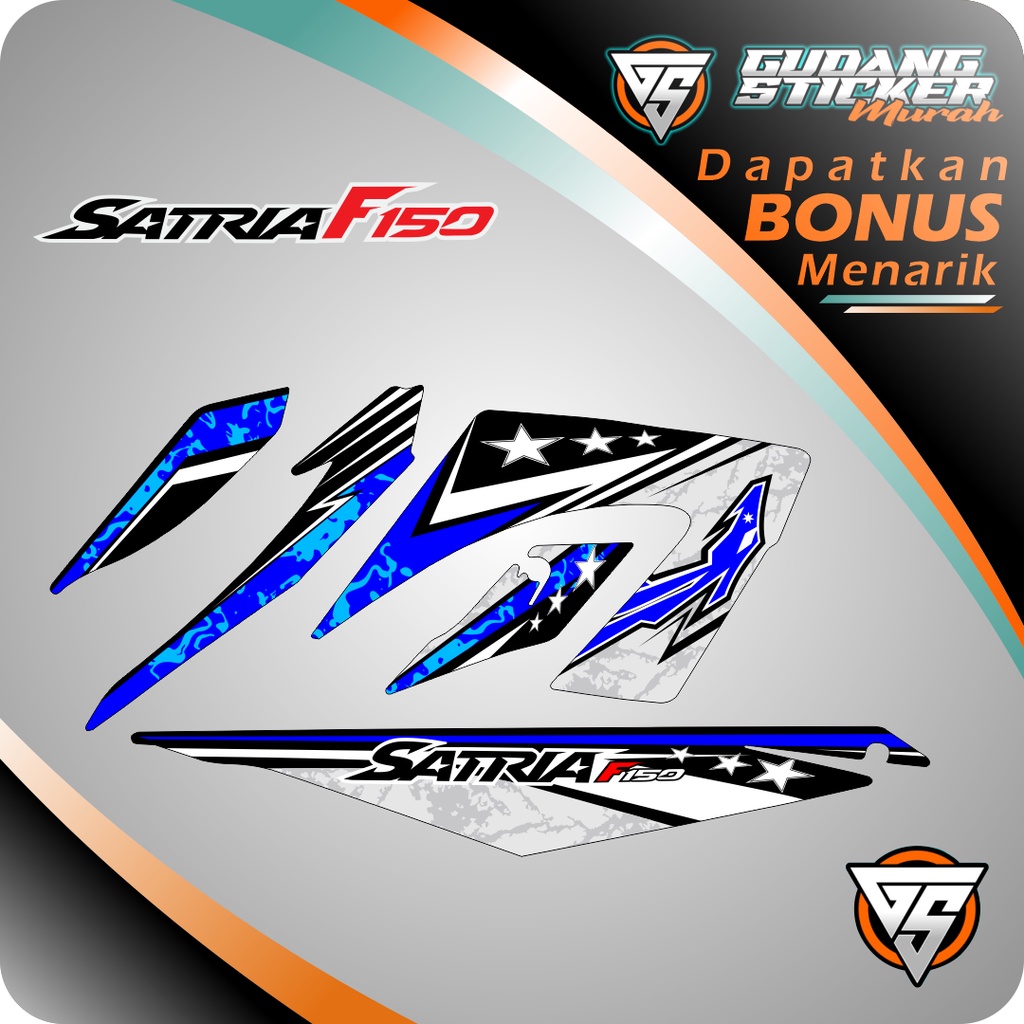 STRIPPING MOTOR SATRIA FU FACELIFT VARIAN ONE AKSESORIS SEPEDA MOTOR