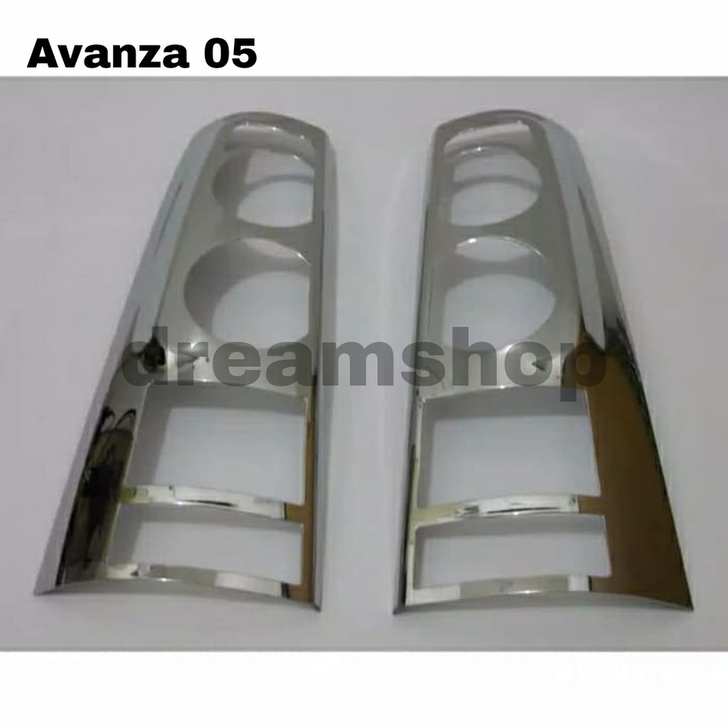 Paket Garnish Chrome lampu belakang Avanza 2005