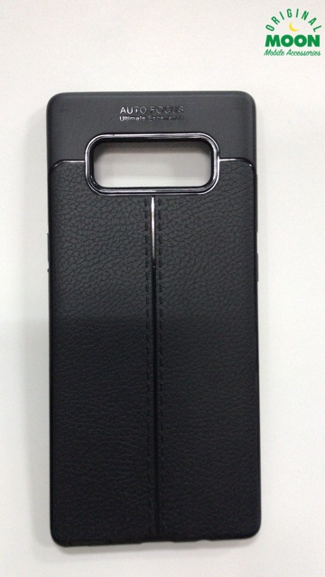 Case samsung note 8 autofocus leather cover kulit softcase casing promo murah