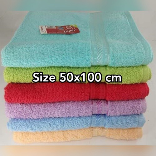 Handuk Merah Putih Baru - Handuk Ukuran Tanggung dan Jumbo Handuk Merah Putih