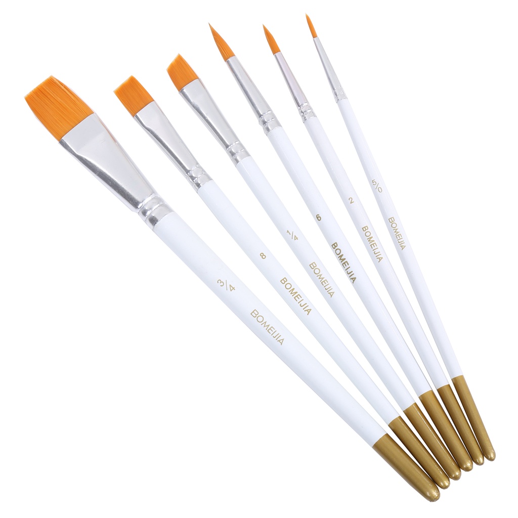 BOMEIJIA 6pcs White Brush Set