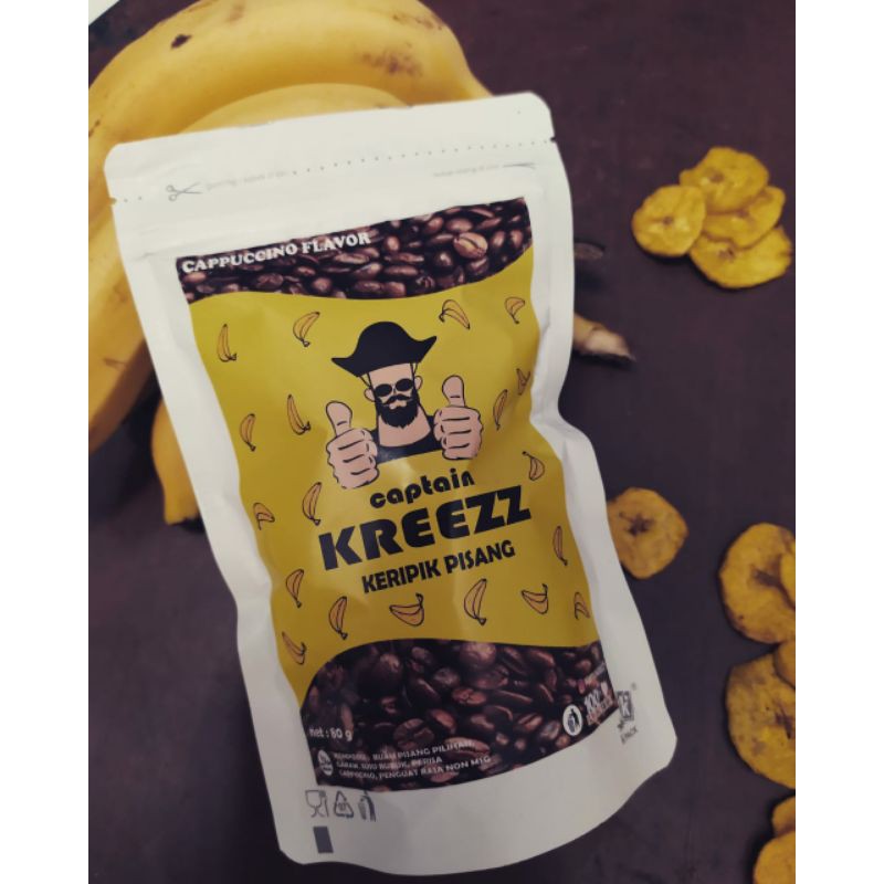 

Captain Kreezz Keripik Pisang Rasa Cappucino