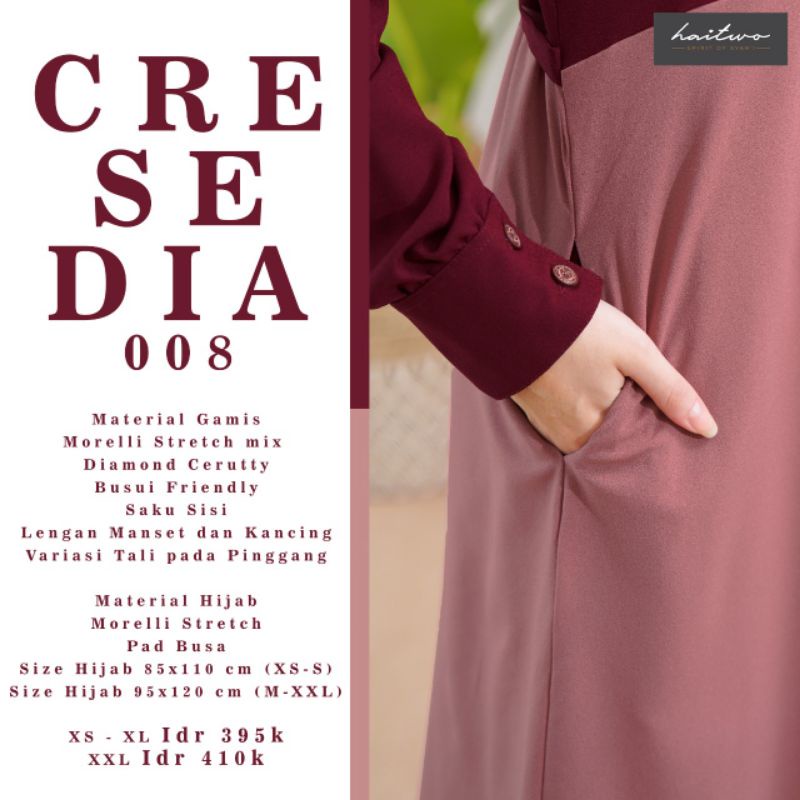 GAMIS WANITA MUSLIM HAITWO TERBARU CRESEDIA 008