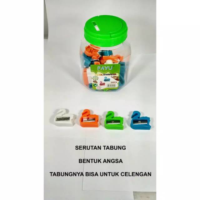 

Serutan pencil 1 toples isi 24