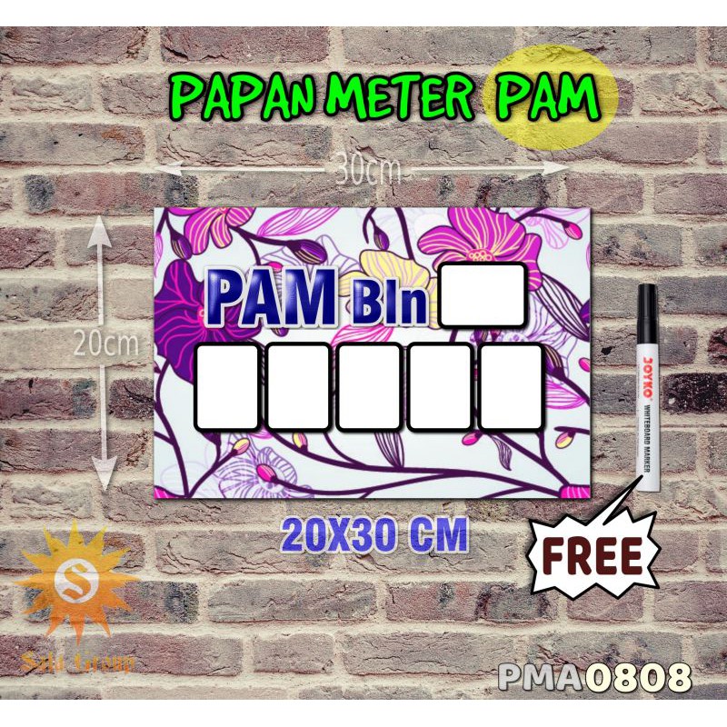 

Safa Papan Meter Listrik PLN PAM motif Unik - Flower 08