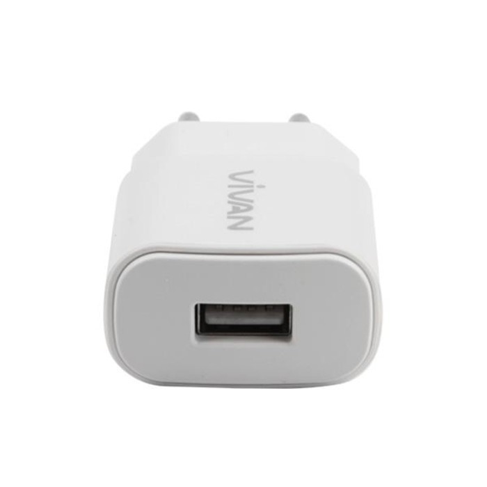 Vivan Power Oval II 2A USB Charger with Micro USB Kabel Data Cable