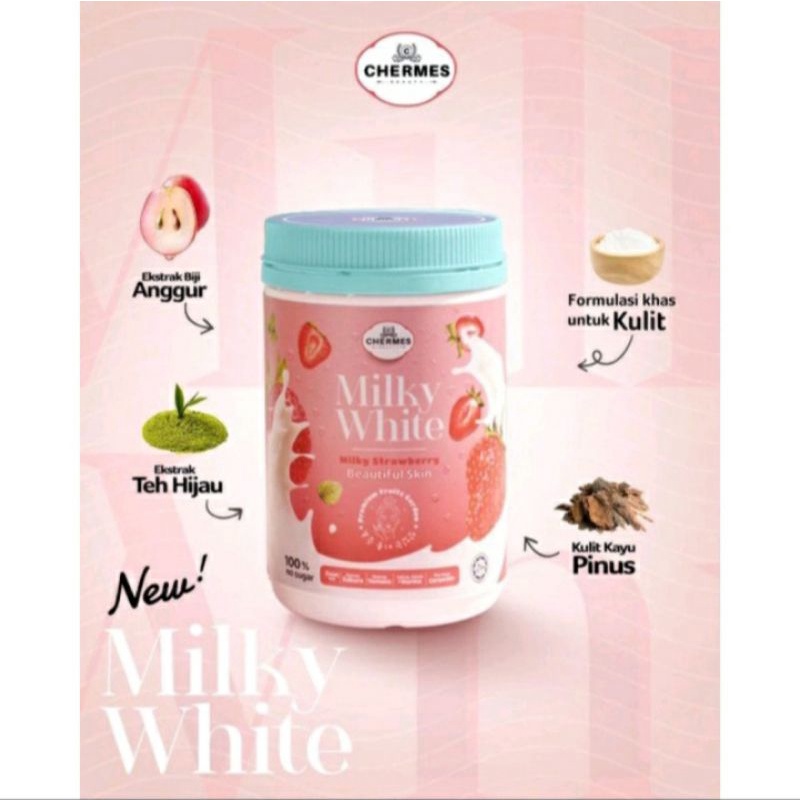 Chermes Milky White Ready Stok