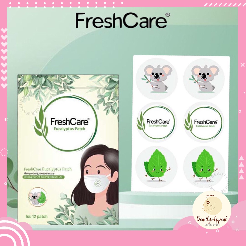 Freshcare Eucalyptus Patch isi 12 Patch Fresh Care Sticker Tempel Sticker Masker Patch Tempel Masker