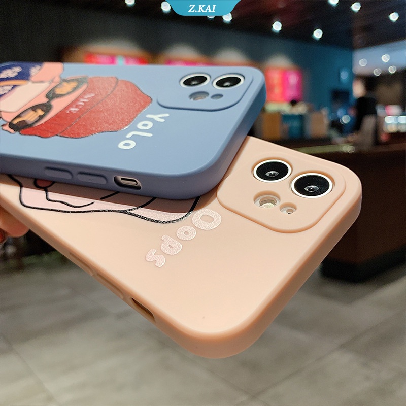Soft Case Silikon Shockproof Motif Boneka Kartun Untuk iPhone 13 12 6 7 8 Plus 11 Pro MAX