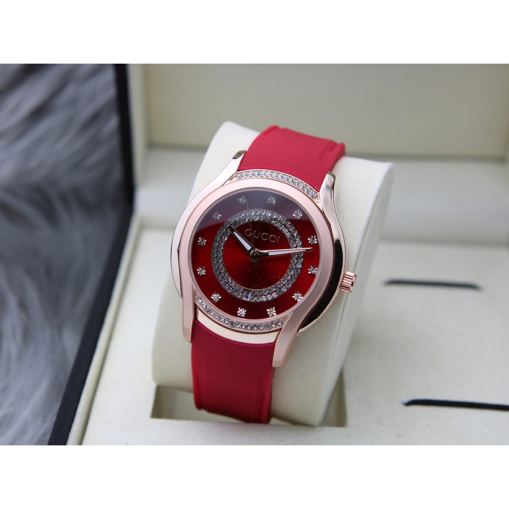 JAMTANGAN GC RUBBER 3072 BODY ROSE GOLD