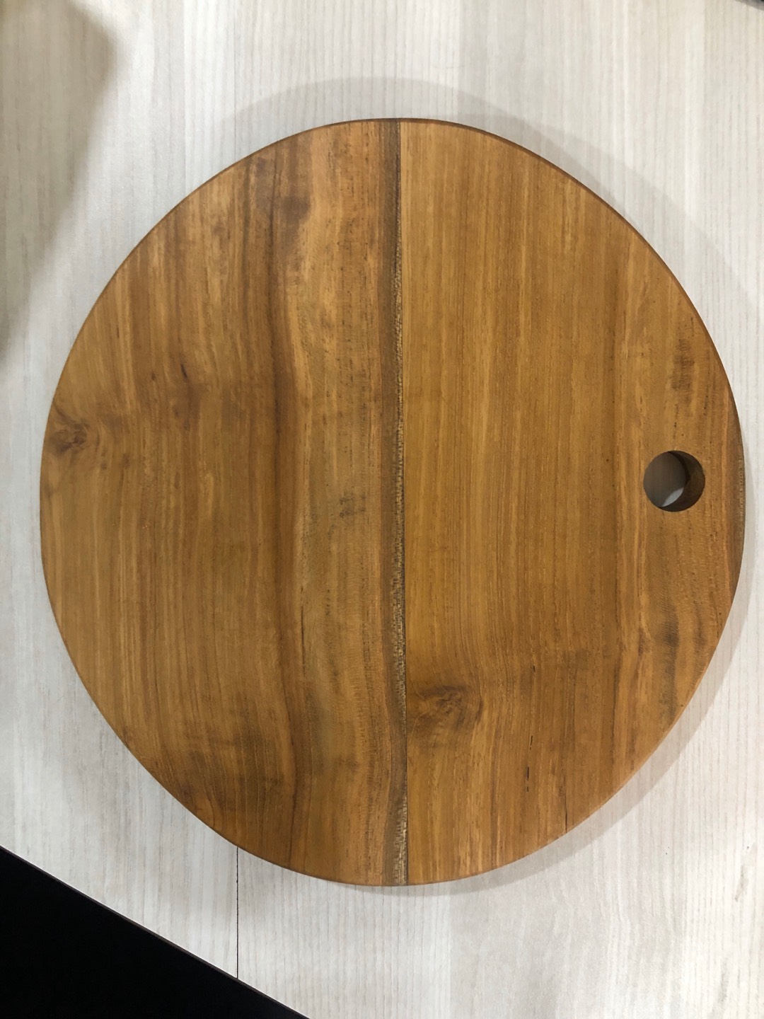 Brewsuniq - Teak Wooden Oval Serving Board 28 X 25.6cm / Kayu Talenan