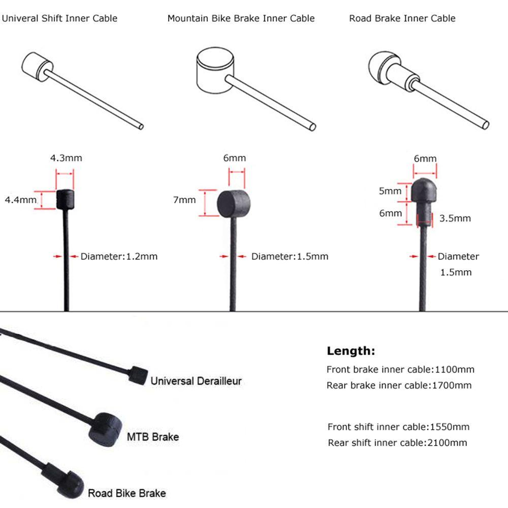 Kawat Dalam Rem Atas Bagian Sepeda Lapis Depan Belakang Speed Shlfting