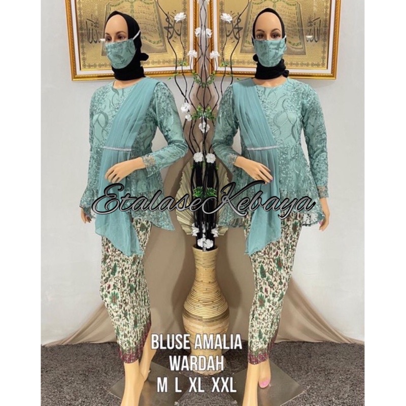 (COD)nREALPICT!! Aurora selendang kebaya/kebaya modern/kebaya sabrina/kebaya tunik/setelan kebaya/ s