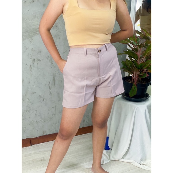 020 - Celana Pendek Kain / Celana Pendek Bahan Bangkok Twill