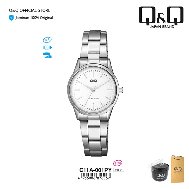 Q&Q QnQ QQ Jam Tangan Arloji Wanita Fashion Analog Rantai Stainless Steel - C11 C11A Water Resist 3 BAR-7