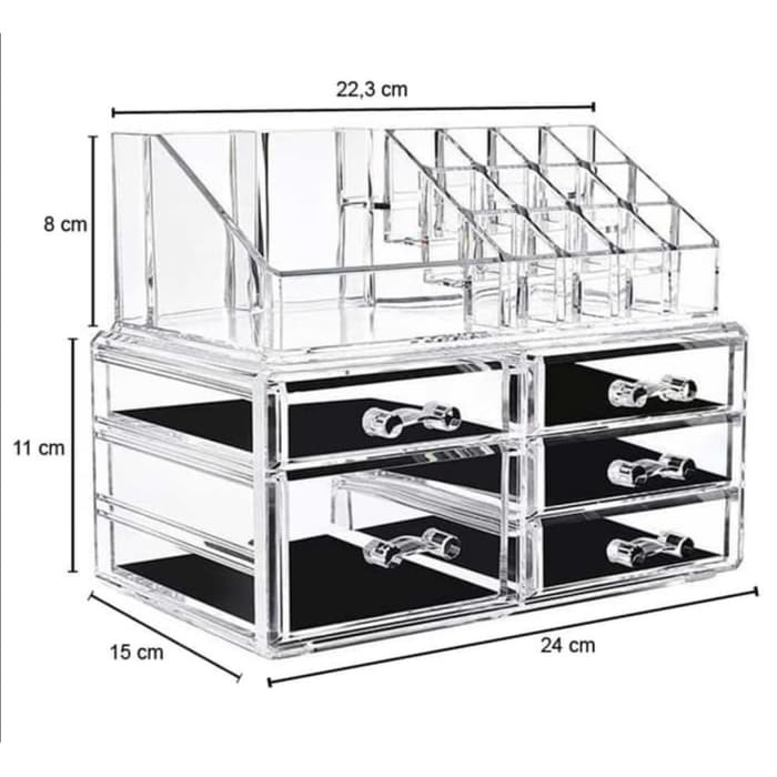 NA - Rak Kosmetik Laci Tingkat - Cosmetic Storage Box Acrylic 5 Drawer