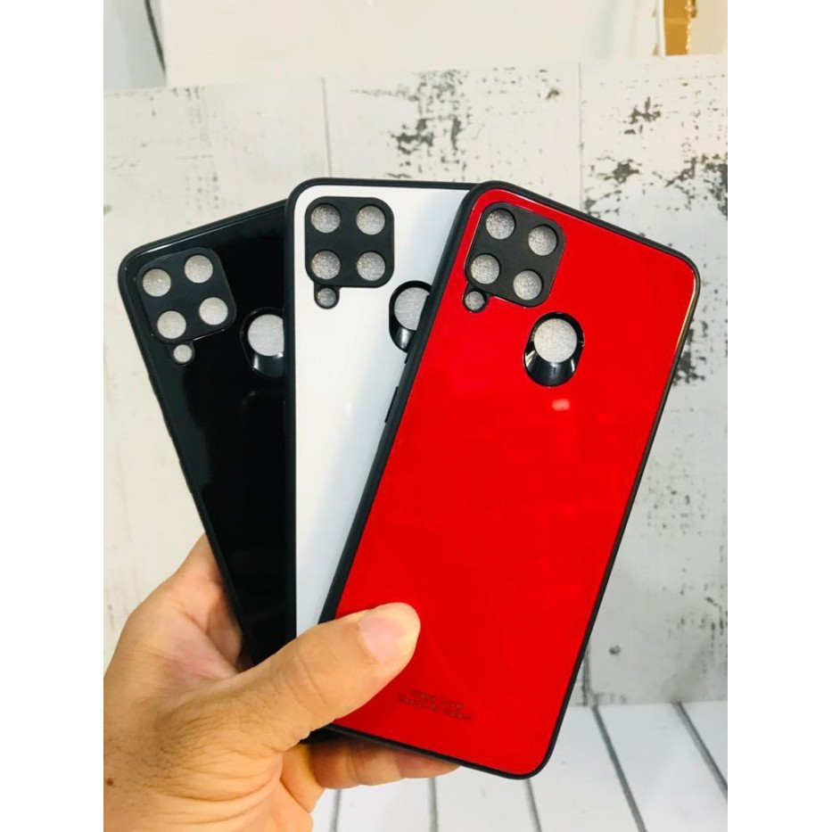 REALME C11 C12 C15 C25 NARZO 30A PREMIUM GLASS CASE SOFT COVER